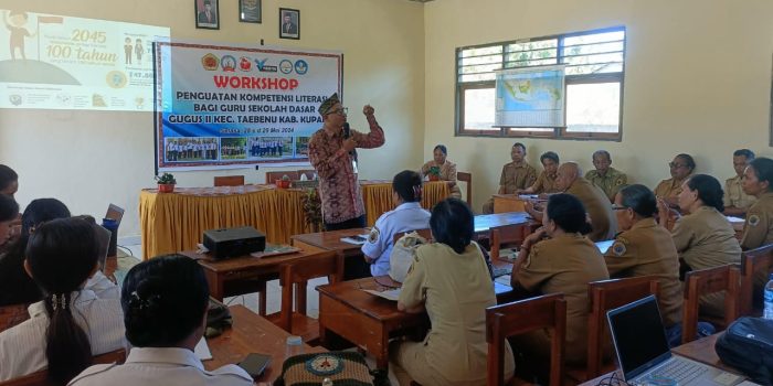 Guru SD Gugus II Kecamatan Taebenu Kabupaten Kupang Gelar Workshop Literasi