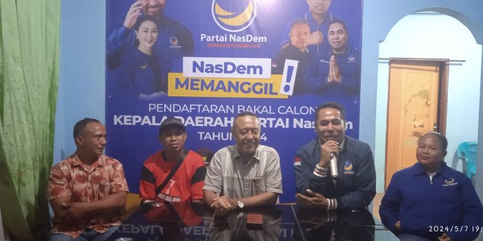 Maksi Deki Daftar di DPD Nasdem Ende Sebagai Bakal Calon Wakil Bupati